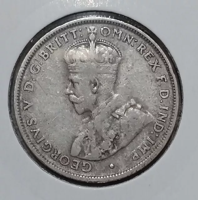 Australian 1928 Florin Silver Coin 92.5% Silver Nice Grade