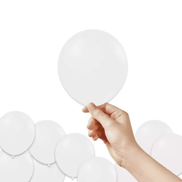 Palloncini bianco pastello da 13cm. 100Pz