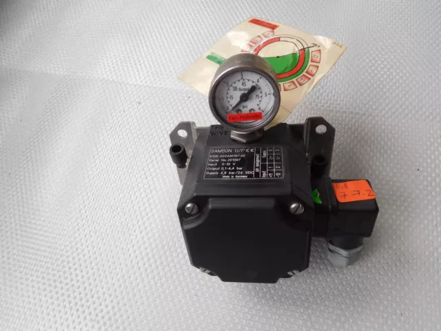 Samson U /P, 6126 Elektropneumatische Convertisseur En 0-10V Out 0,1 -4, 4 BAR