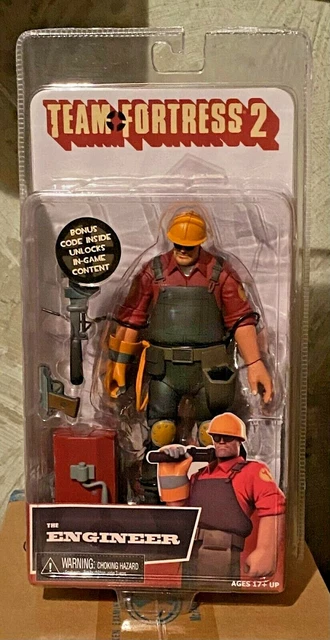 NECA Team Fortress 2 Series 3 - Action Figure Red Engineer 17,5 Cm Con Codice Gioco Esclusivo, Collezionabile - 4