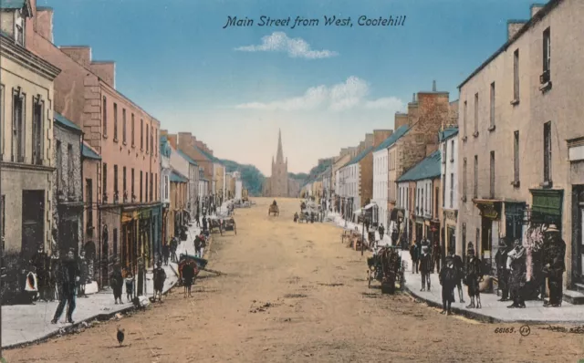a irish cavan main street coothill eire old antique  postcard ireland collecting