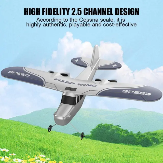 2.4GHz Electric RC Aircraft Remote Control Airplane Toys. Drone Outdoor W4K0