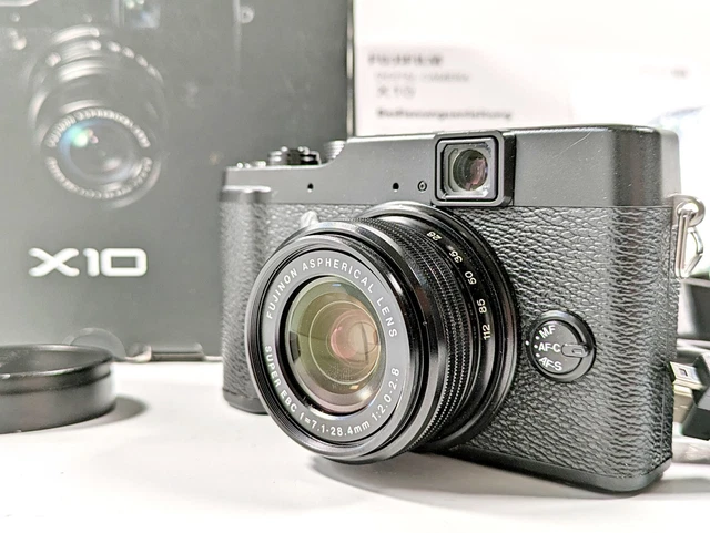 FUJIFILM X SERIES X10 12.0MP BLACK DIGITAL CAMERA Excellent+5 In box Japan