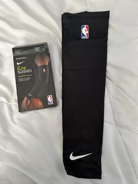 Nike Basketball NBA Elite Sleeves Dri-Fit Style CT3750 Black L/XL. OO