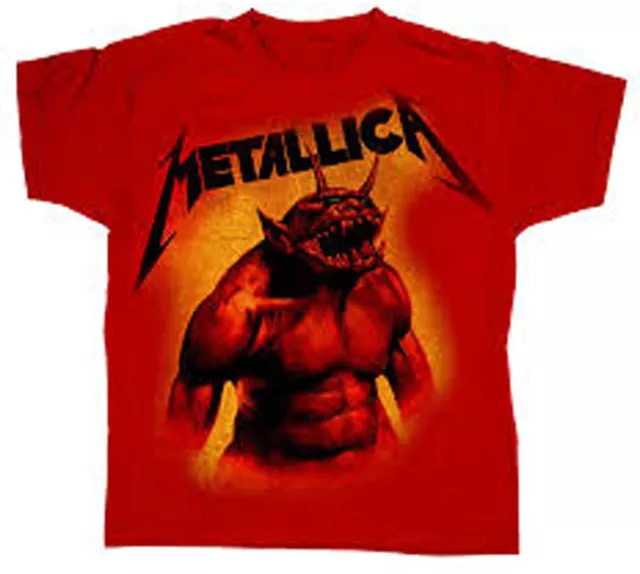 Official Metallica Jump In The Fire Toddler Child Red T Shirt Metallica Tee