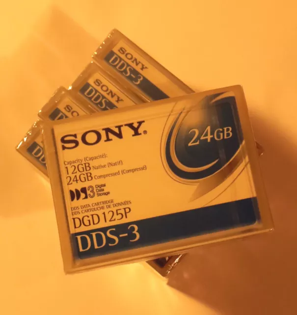 Sony DDS-3 DGD125P 24GB 4mm Data Cartridge/tape - NEW and SEALED 