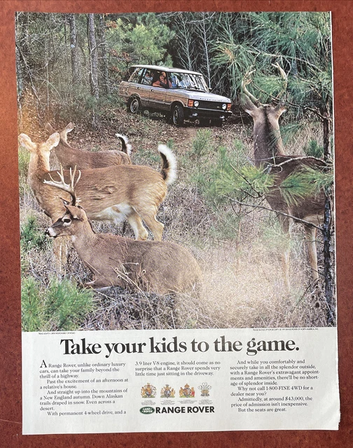 Bauer Range Rover Anaheim Ca. VTG 1991 Take Kids To The Game Original Print Ad
