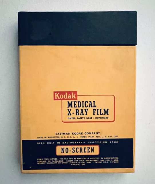 Kodak Medical X-Ray Film 5x7" No Screen Vintage Collectable 1950s