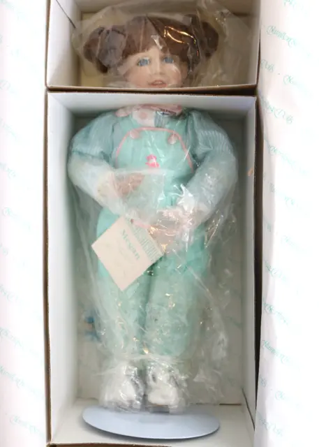 Megan- 1991 Hamilton Heritage porcelain doll- NEW
