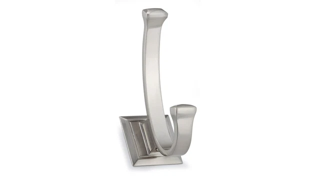 Richelieu RH1173021195 Nickel 5-1/8" Double Metal Coat Hook
