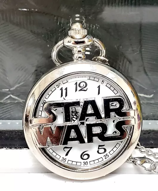 Star Wars Fob Silver Watch Pendant Steam Punk Space Opera Darth Vader Movies UK Star Wars Fob Silver Watch Pendant Steam Punk Space Opera Darth Vader Movies UK