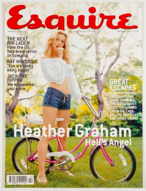 Heather Graham COVER ONLY Original magazine poster photo clipping ad ESQUIRE UK