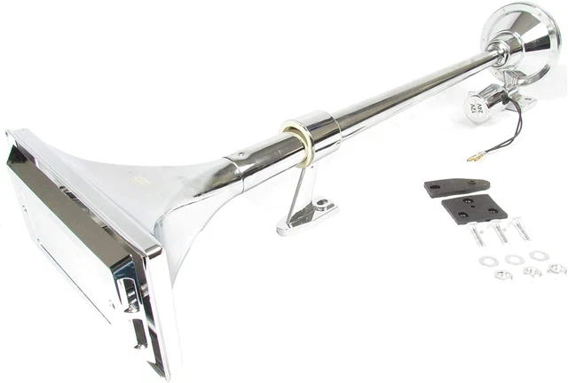 Rectangular Air Klaxon 25"" Single Tone Roof Trumpet Truck 12V/24V