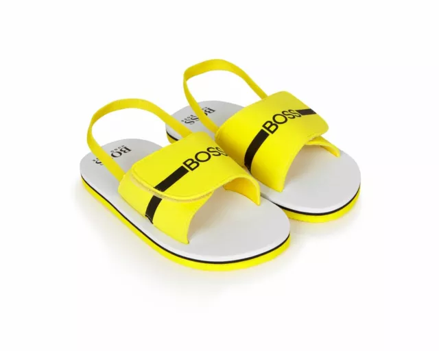 Hugo Boss J09143 553 Baby's Sandals Yellow Boys Summer Shoes