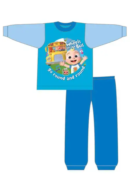 CoComelon Boys Pyjamas Cotton PJ Set Ages 12 Months to 4 Years Old