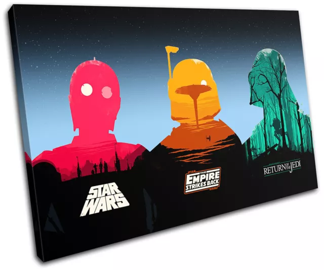 Star Wars Pop Art Movie Greats SINGLE CANVAS WALL ART Picture Print