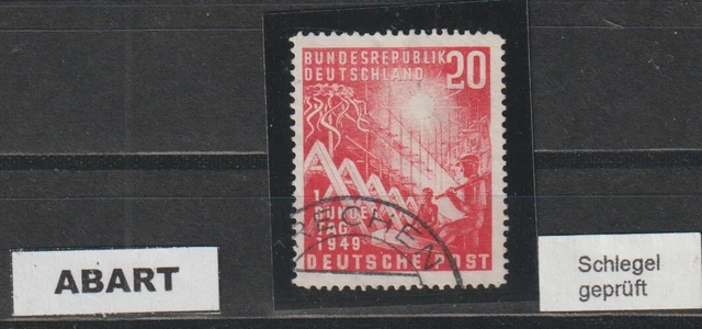 BRD 112  VI  BUNDESTAG ABART  GEPRÜFT GESTEMPELT ( 400,00) siehe 2x SCAN