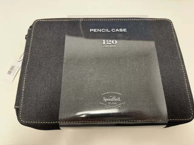 Speedball Global Canvas Black Pencil Case 120 Brand New Sealed