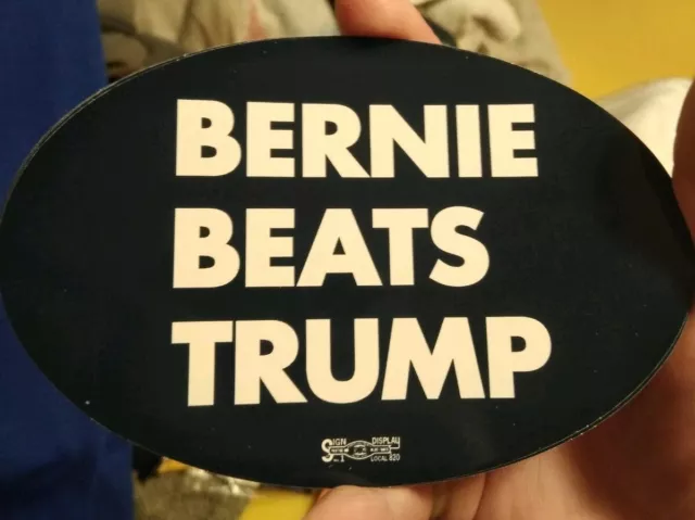 Bernie Sanders 2020 Presidential Candidate Bernie Beats Trump Official sticker