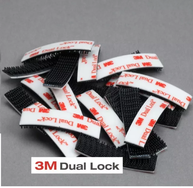 3M Dual lock SJ3550 adesivi  TELEPASS VARIE APPLICAZIONI  nero 13x35mm forte