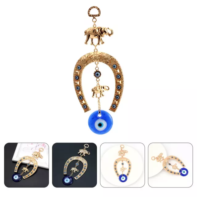 blue ornament blue evil eye hanging lucky car keychain spiritual