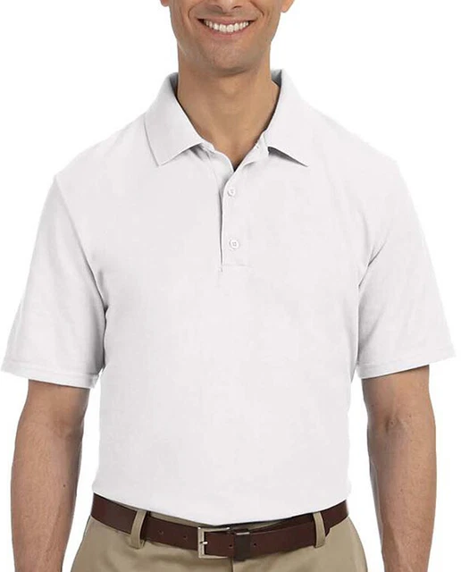 DDI 2276426 Gildan First Quality Adult Pique Sport Shirt - White - 4XL Case of 1