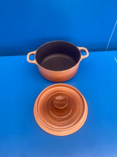 INVICTA IDEM Le Creuset Cocotte EN Fonte RONDE Vintage MODELE