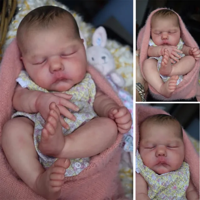 20 pollici bambole neonato reborn soft touch vera pelle 3D giocattolo neonato bambini regalo di compleanno