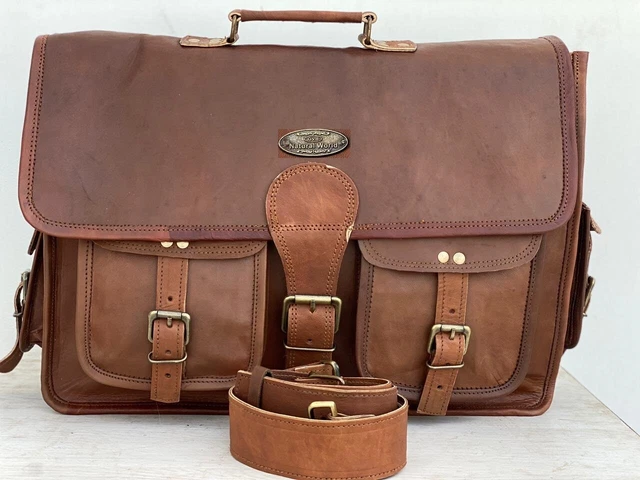 Cuir Femmes Bandoulière Voyage Messager Sac Cartable Jusqu'À 43.9cm Ordinateur