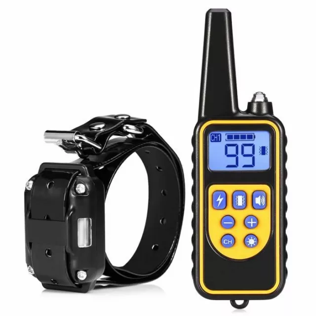 Collier Anti-aboiement De Dressage Electrique Pour Chien Choc Etanche LCD Shock