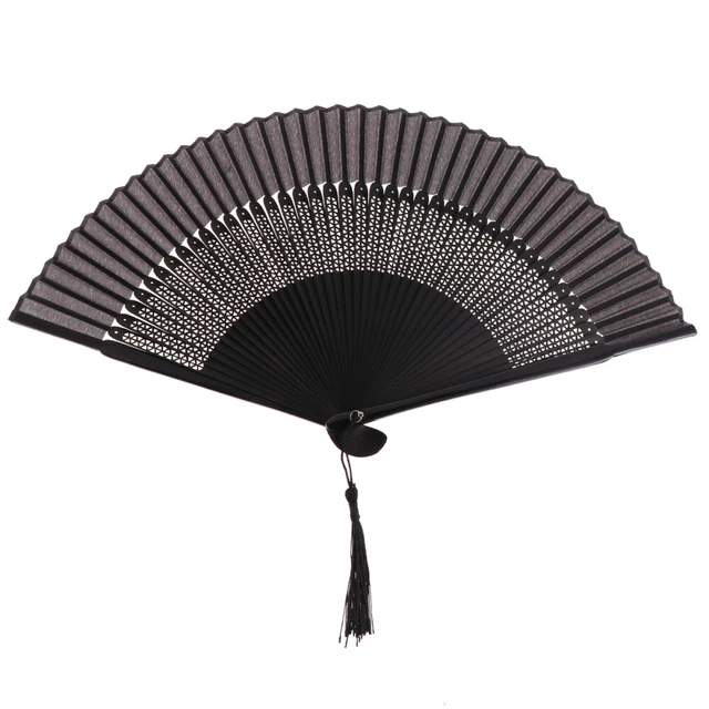 Mani in bambù donna cinesi ventilatore pieghevole portatile appassionati di matrimonio