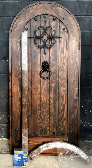 Rustic door solid wood oak mahogany alder birch maple Choose species/size