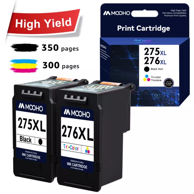 PG-275XL CL-276XL Ink Cartridge for Canon PIXMA TS3520 TS3500 High Yiled Lot