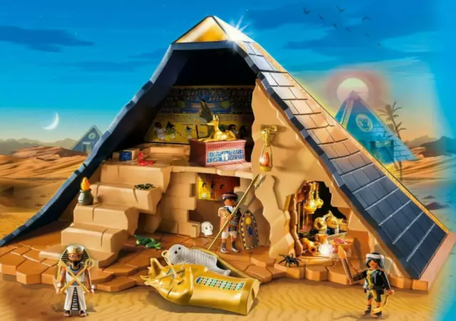 Playmobil Geschichte ägyptische Pharaopyramide mit versteckten Gräbern und Fallen 3