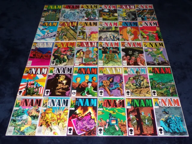 The Nam 1 - 84 Complete Series Golde Marvel Comics 1986 Punisher Vietnam War Lot