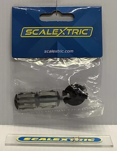 SCALEXTRIC C8330 DRIFT 1 GUIDE BLADE, 2 BRAID PLATES with BRAIDS & SCREW (BNIP)