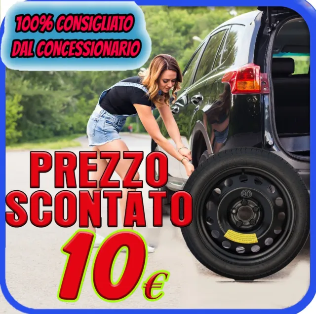 Ruotino Di Scorta Per La Mg Hs Con Misura Da 18" 5Fori Kit Ruota e Gomma Nuovo