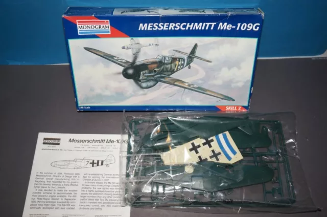 RF26] Monogram 5225 Messerschmitt Me-109G 1:48 Neu & eingetütet OVP