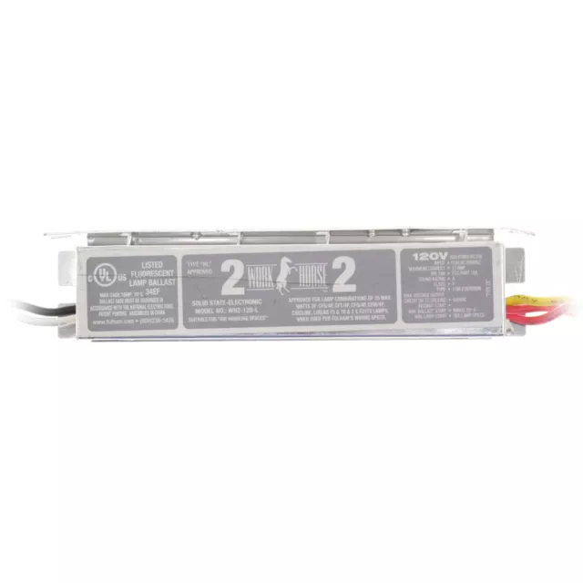 Fulham Wh2-120-L Workhorse2 Solid State Fluorescent Ballast, 0.33A, 120V