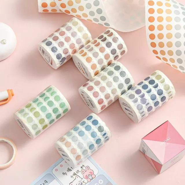 Rond Marqueur Masquage Bande DIY Étiquette Autocollant Scrapbooking Mignon Washi