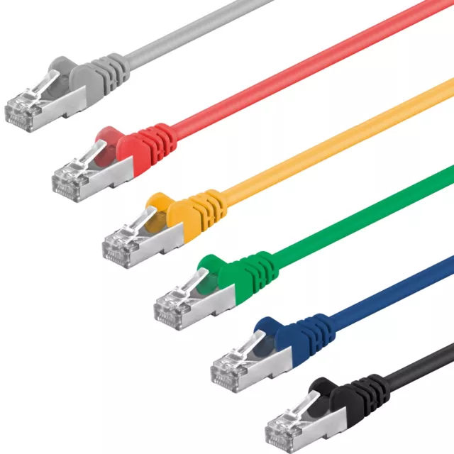 CAT.5e Patchkabel 1 / 10 Pack Netzwerkkabel Kabel DSL LAN Internet 0,25 m - 50 m