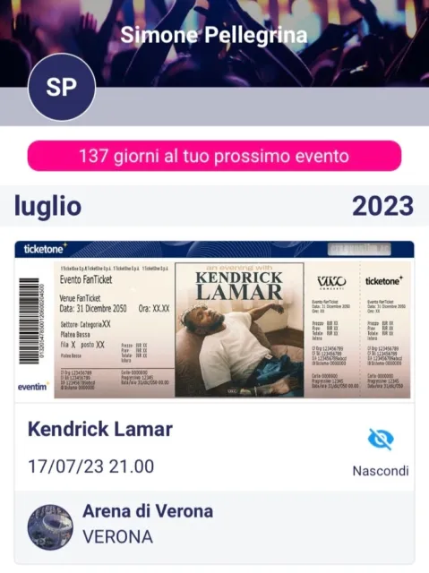 biglietto concerto Kendrick Lamar