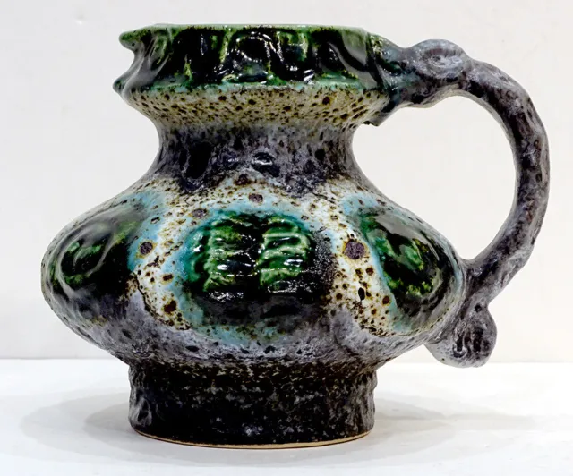 WEST GERMAN POTTERY Retro Vase MID-CENTURY MODERN Fat Lava by DUMLER & BREIDEN