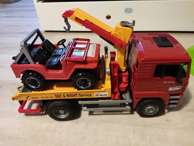 Herpa MiniKit MAN TGM Camion Plateau Dépannage Avec Grue – Échelle 1:87 – Kit Modélisme à Encliqueter – Collection