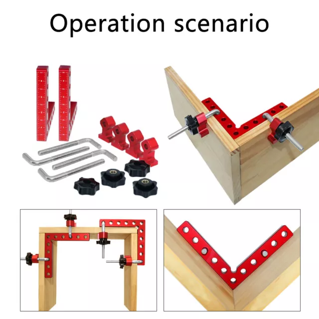 90 Degree Positioning Squares Right Angle Clamp Corner Clamps for Woodworking