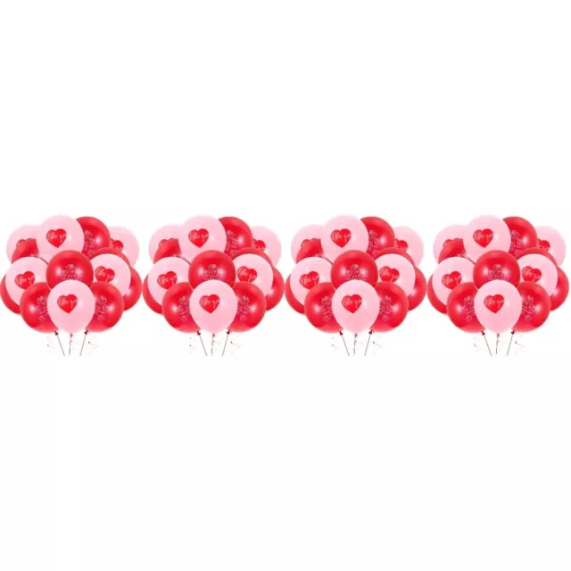 144 Pcs Emulsion Valentine's Day Balloon Wedding Decor Balloons Bulk