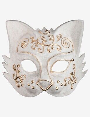 Venetian Mask Gold Cat Made In Venice, Italy!