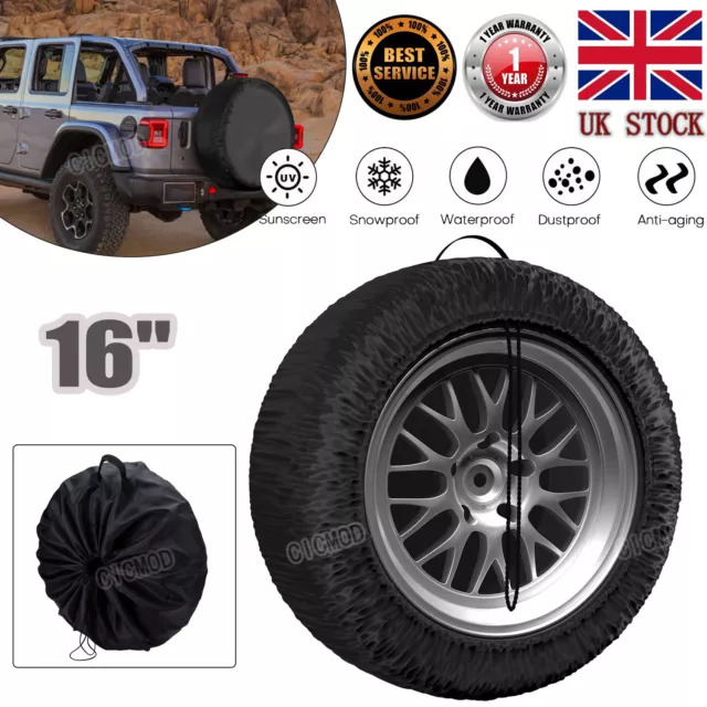 Rear Spare Wheel Cover Tyre Tire Cover Protector Bag Car Caravan Motorhome Truck