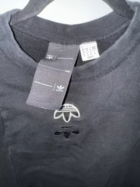ADIDAS ORIGINALS BY ALEXANDER WANG Inside-out Sweatshirt Black Unisex Size M 3