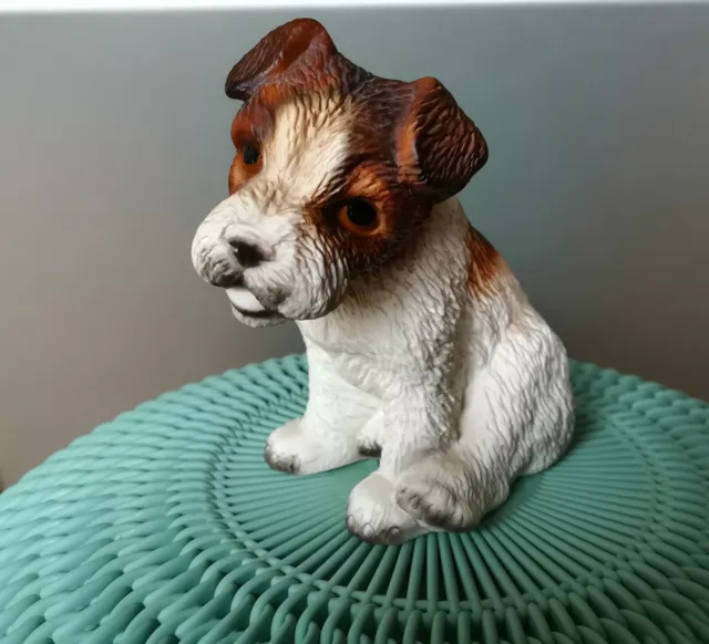 Royal Präsente -Terrier Hund-Handbemalt -Porzellan/Keramik,80er Vitrinenstück